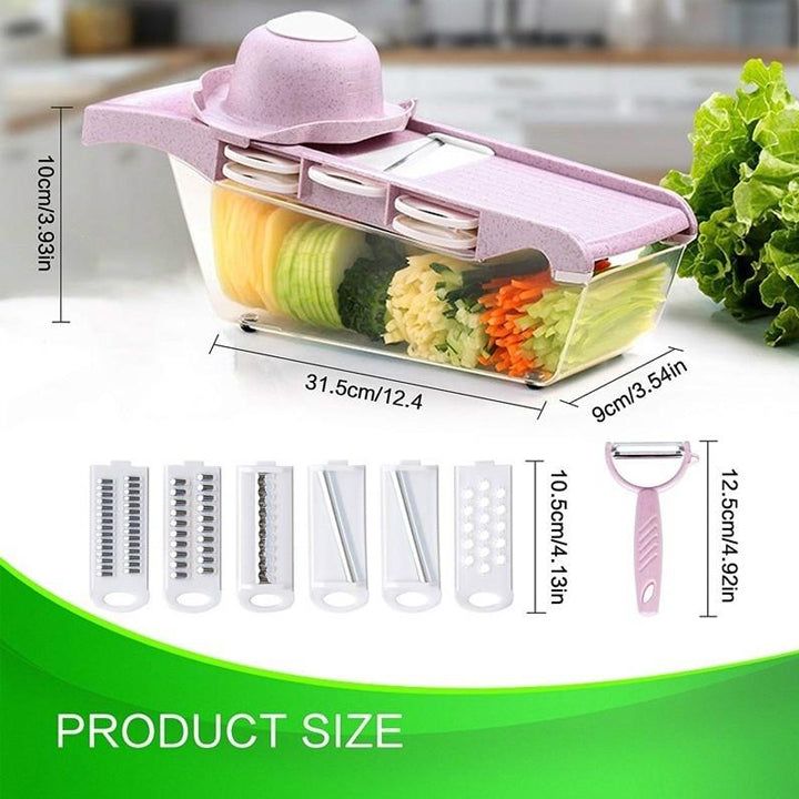 Anex- Deluxe Vegetable Cutter - 5 Blades Ag-08