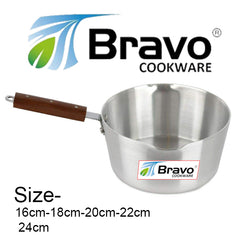 Bravo Aluminium Wooden Handle Cookware Set