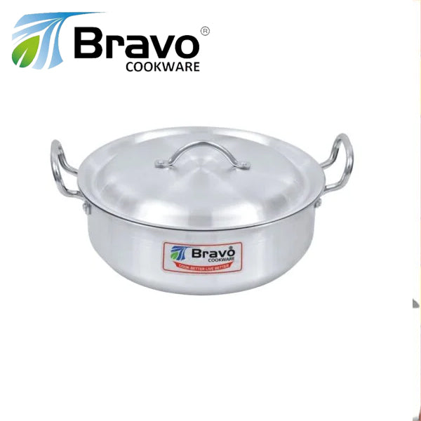 Bravo Cookware Karahi round with Long Handle