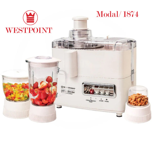 West Point Deluxe 4-In-1 Juicer/Blender & Dry Mill, WF-1874