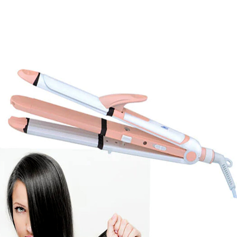 AG-7038 Deluxe Hair Curler & Straightener