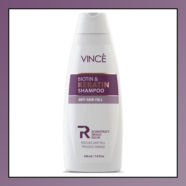 Vince Biotin & Keratin Shampoo Anti Hair-Fall 230ml