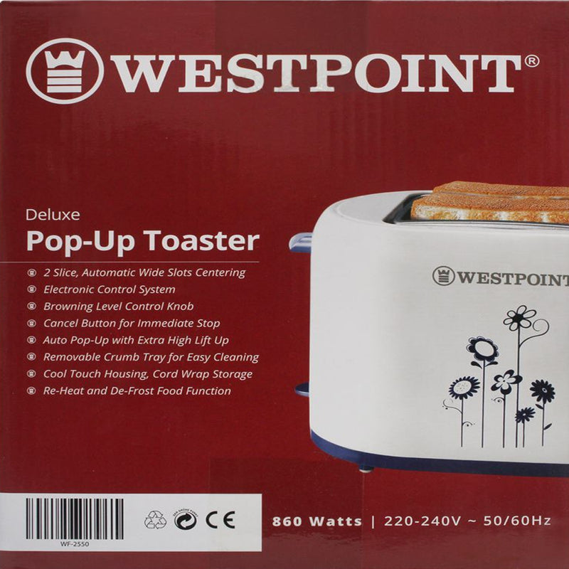 West Point Deluxe Pop-Up Toaster, WF-2550