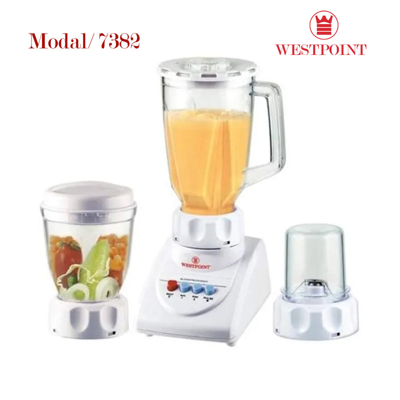 Westpoint Deluxe Blender and Grinder 3 in 1 WF-7382 White