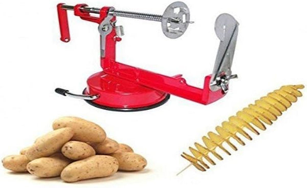 Machine Apple Slicer Size Cuts Potatoes Spiral Twist