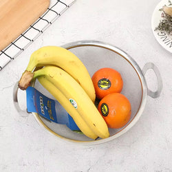 Stainless steel deep footed strainer vegetable basket fruit colander