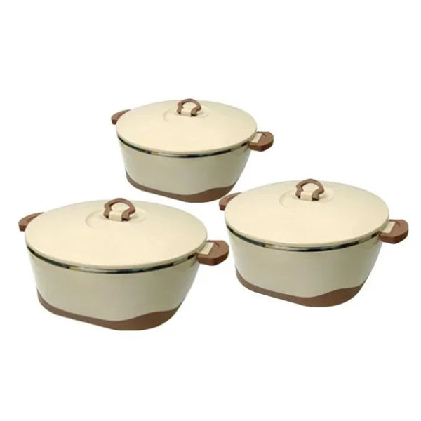 Versatile Hot Pot, Lockable Lid, 3 Pcs