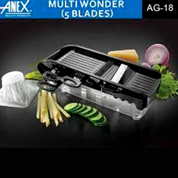 AG-18 - Multi Wonder Slicer & Chopper - 5 Blades - Black