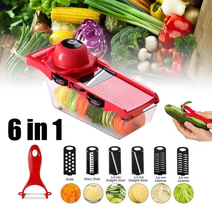 Anex- Deluxe Vegetable Cutter - 5 Blades Ag-08