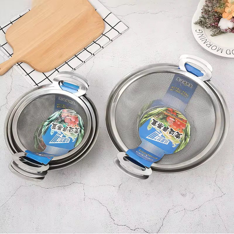 Stainless steel deep footed strainer vegetable basket fruit colander