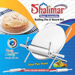 Shalimar Stainless Steel Rolling  Pin Roti Maker (Chakla Belan)