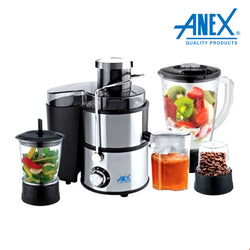 Anex AG-174 (3 In 1) Juicer, Blender, Grinder – 400W