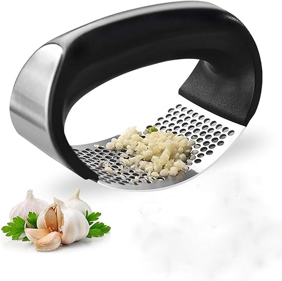 Kitchen Garlic Press Rocker Garlic Crusher Tool