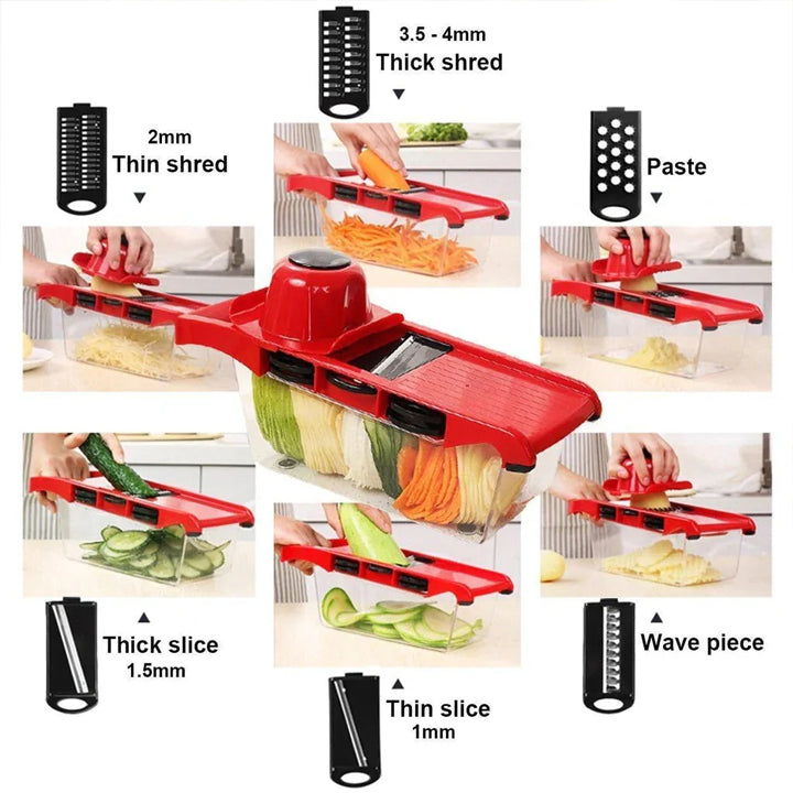 Anex- Deluxe Vegetable Cutter - 5 Blades Ag-08