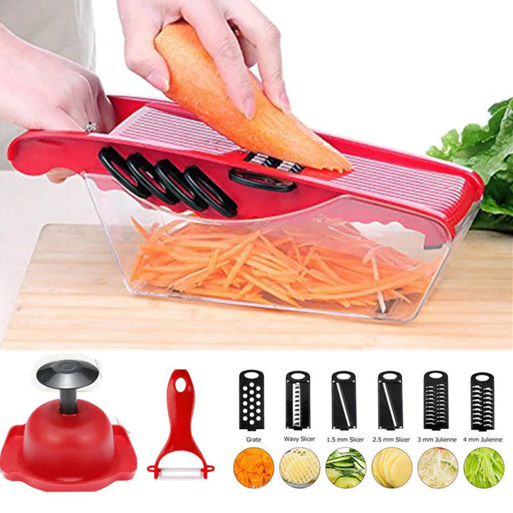 Anex- Deluxe Vegetable Cutter - 5 Blades Ag-08