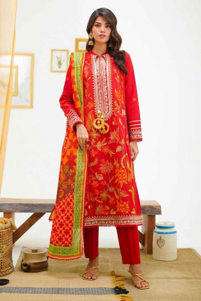 Embroidered Shirt Shalwar Dupatta WUS24E31295